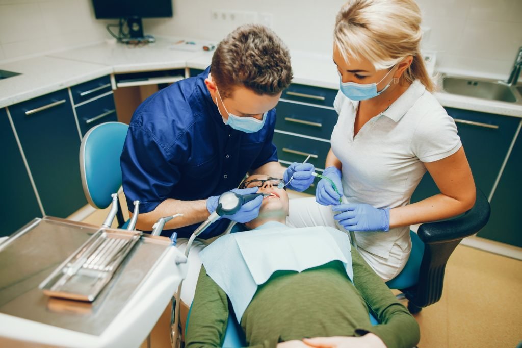 dentist and patient